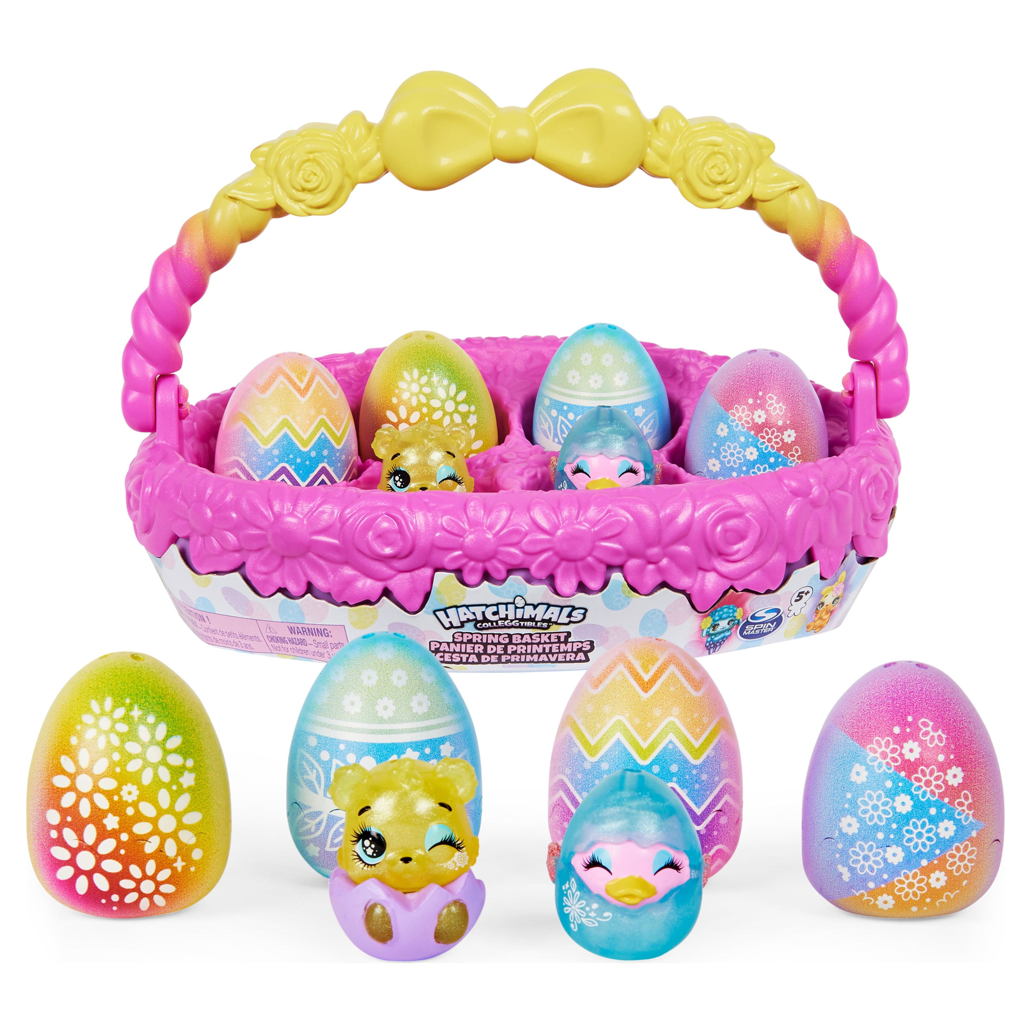  Hatchimals Alive, Spring Basket with 6 Mini Figures, 3  Self-Hatching Eggs, Fun Gift and Easter Toy, Kids Toys for Girls and Boys  Ages 3 and up : Toys & Games