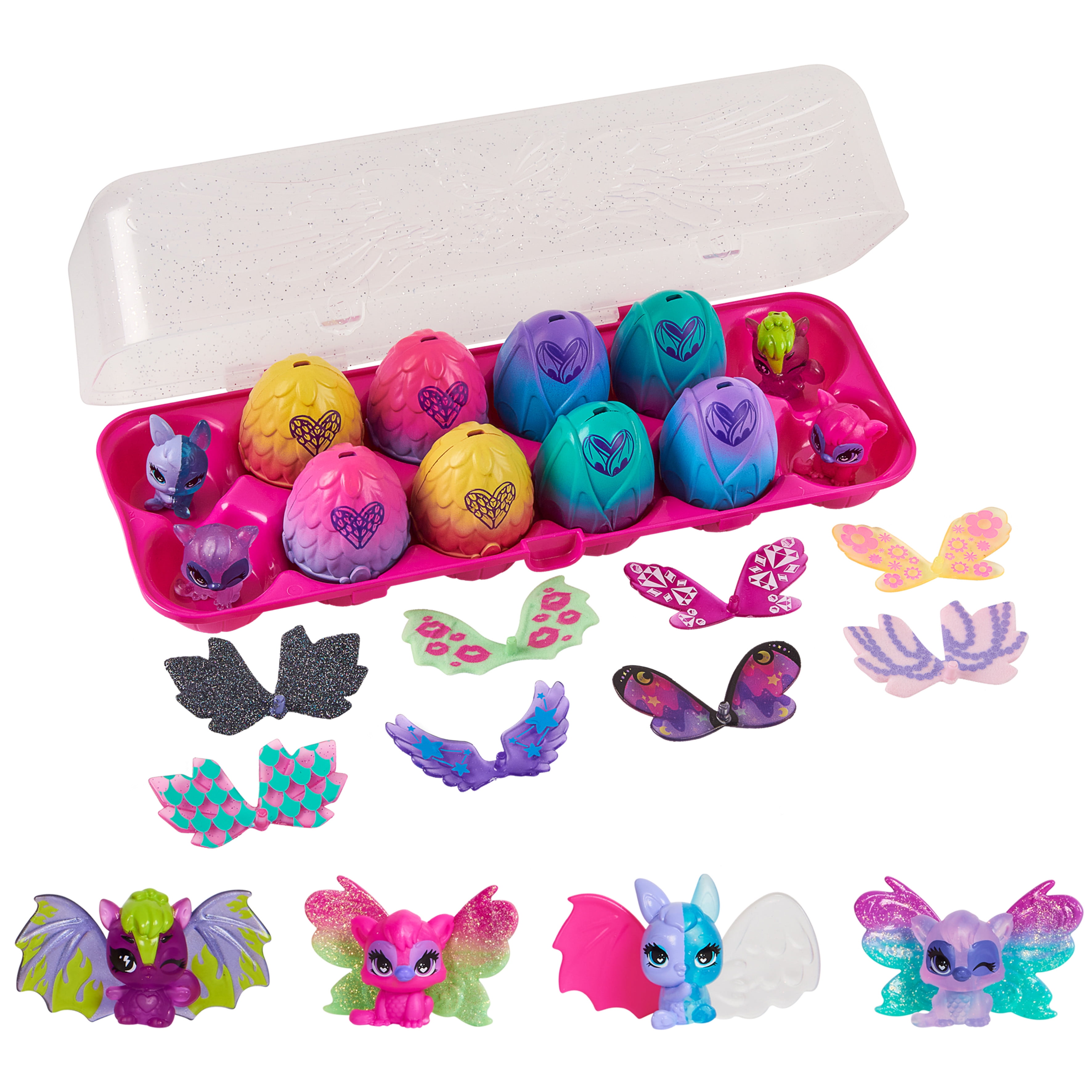 Hatchimals CollEGGtibles, Wilder Wings 12-Pack Egg Carton with Mix and Match