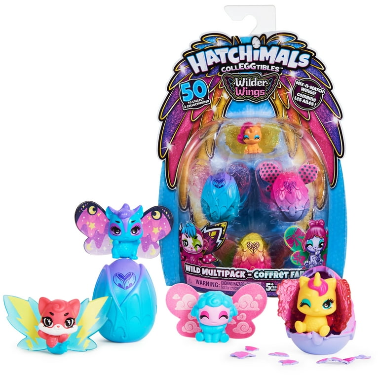 HATCHIMALS Colleggtibles WILDER WINGS 4pcs WILD MULTIPACK NEW & SEALED Girls  Toy