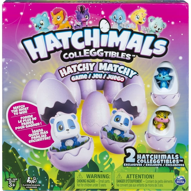 Hatchimals - Hatchy Matchy Game with Two Exclusive CollEGGtibles -Walmart Exclusive