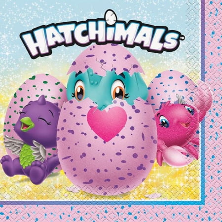 Hatchimals Paper Luncheon Napkins, 6.5 in, 16ct