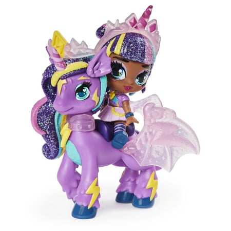 Hatchimals Pixies Riders Moonlight Mia Pixie and Unicornix Glider Hatchimal Set with Mystery Feature Doll Playset