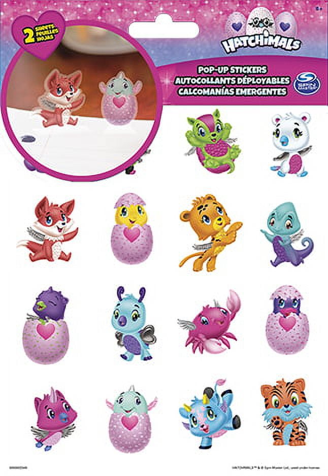 Hatchimals Pop Up Stickers 2 Sheet