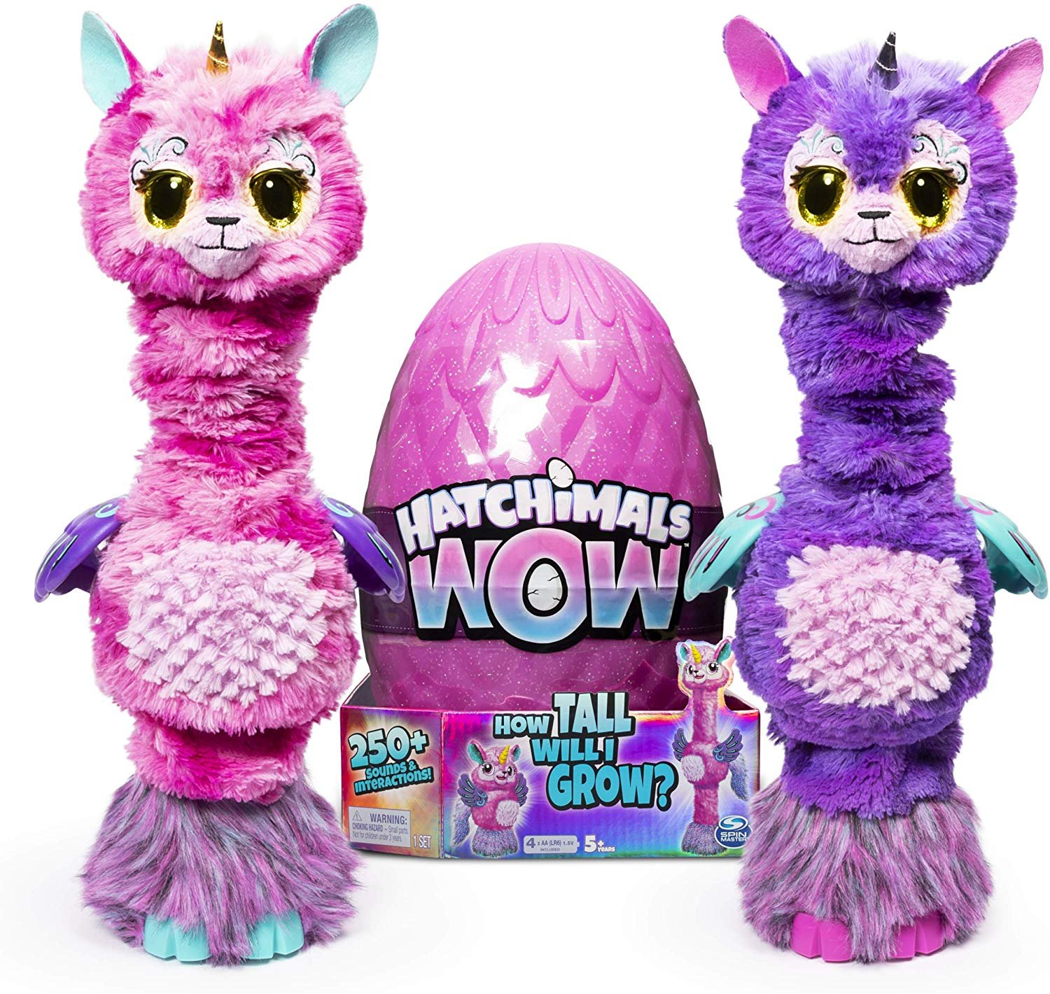 Hatchimals WOW, Llalacorn 32-Inch Tall Interactive Electronic Pet (Styles May Vary) - image 1 of 12