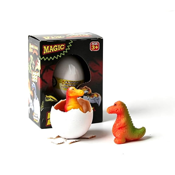 Hatching Dinosaur Egg Wind-Up Toy, Dinosaur Figure, Grow-in-Water Surprise Fake Egg for Kids, Educational Easter Party Gift