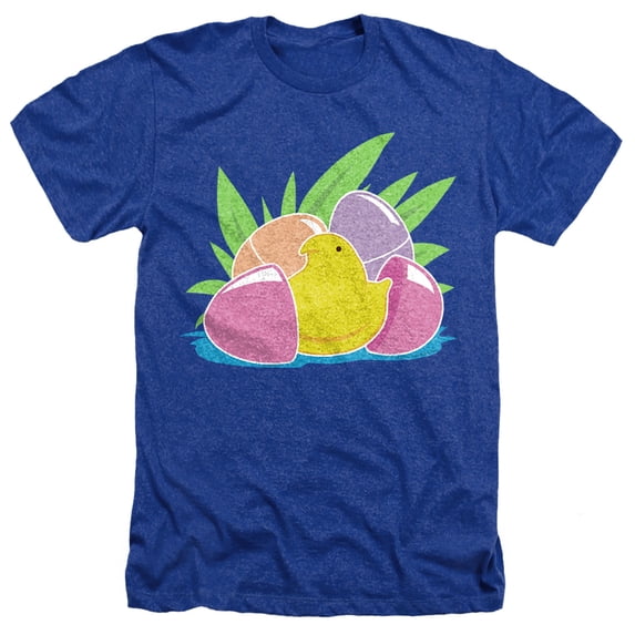 Hatching Plastic Easter Egg Unisex Adult Heather T Shirt, Royal Heather, 2X-Large