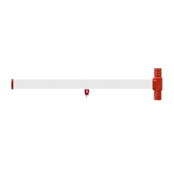 Hatching Time 14" PVC Water Pipe - 1 Drinker (T Ending), Great for Chickens & Game Birds, DIYer, Connect Different Cups, Custom Drinker Setup, Free-Range, Water Pipe for Chickens, Chicken Waterer