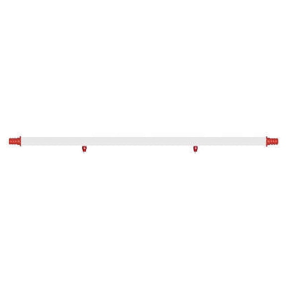 Hatching Time PVC Water Pipe, 25 in, 2 Drinker (I-I Ending), DIYer Custom Setup for Poultry, Free-Range Water System