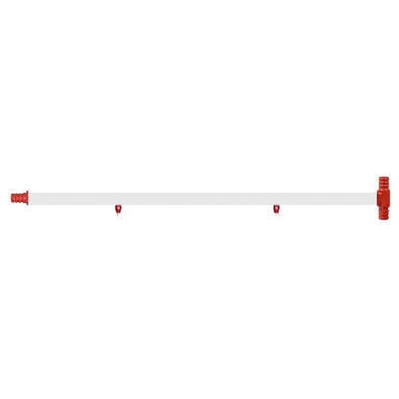 Hatching Time PVC Water Pipe with 2 Drinker Cups (T-I Ending) for Poultry, Durable DIY Watering System for Free-Range Birds