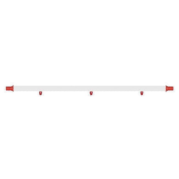 Hatching Time 25" PVC Water Pipe - 3 Drinker (I-I Ending), Great for Chickens & Game Birds, DIYer, Connect Different Cups, Custom Drinker Setup, Free-Range, Water Pipe for Chickens, Chicken Waterer