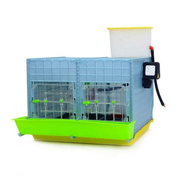 Hatching Time Chick Brooder - 2 Section H:15" (Power-Washable, Durable, ABS Plastic) | Ciimuka