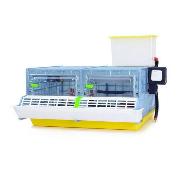 Hatching Time Chick Brooder - 2 Section H:9.5" (Power-Washable, Durable, ABS Plastic) | Cimuka