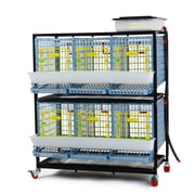 Hatching Time Chicken Cage - 2 Layer H 15 Power-Washable, Durable, ABS Plastic | Cimuka