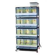 Hatching Time Chicken Cage - 4 Layer H 15 Power-Washable, Durable, ABS Plastic | Cimuka
