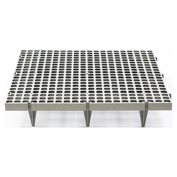 Hatching Time Small Hole Slat Floor, Short Leg Plastic Slat Panel, Easy Clean Durable Poultry Flooring, 1 Piece, Farm Use, Broiler & Game Birds
