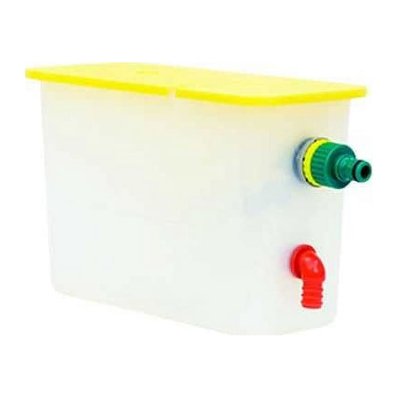Hatching Time 1 Gallon Poultry Water Tank, Float Valve, ABS Plastic, Automatic Water System for Chick Brooders & Pens