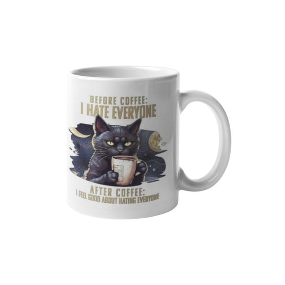 Hate Funny Coffee Mug People Drink Know Things 11oz Black Morning