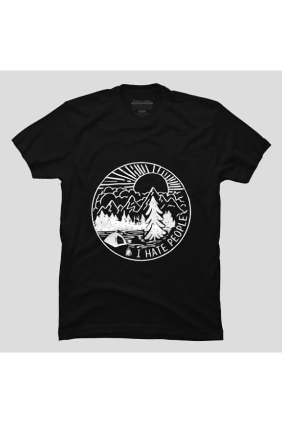 Hate People Funny Introvert Sarcastic Quote, H32399 Unisex T-Shirt, Up to 5XL Available