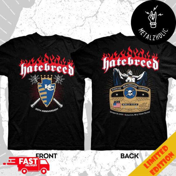 Hatebreed 30Th Anniversary Hardcore Heavyweight Champions Usa World