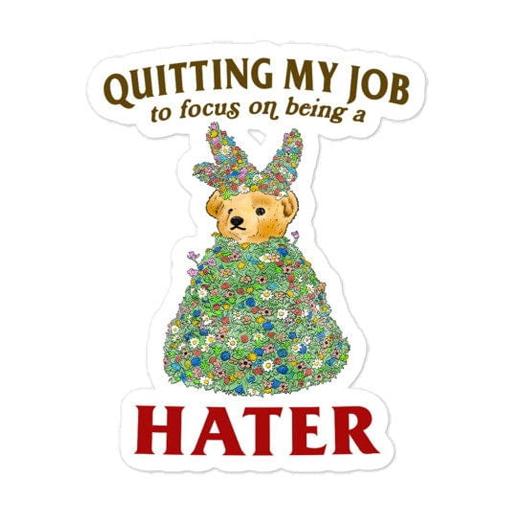 Hater Bubble-free stickers vinyl decal cute sticker aesthetic design ...