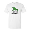 thumbnail image 1 of Hates Push-Ups Sarcastic Humor Graphic Novelty Super Soft Ring Spun Funny T Shirt, 1 of 3