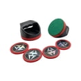 thumbnail image 1 of Hathaway 4-in Strikers and 3-in Pucks - Black and Red, 1 of 4