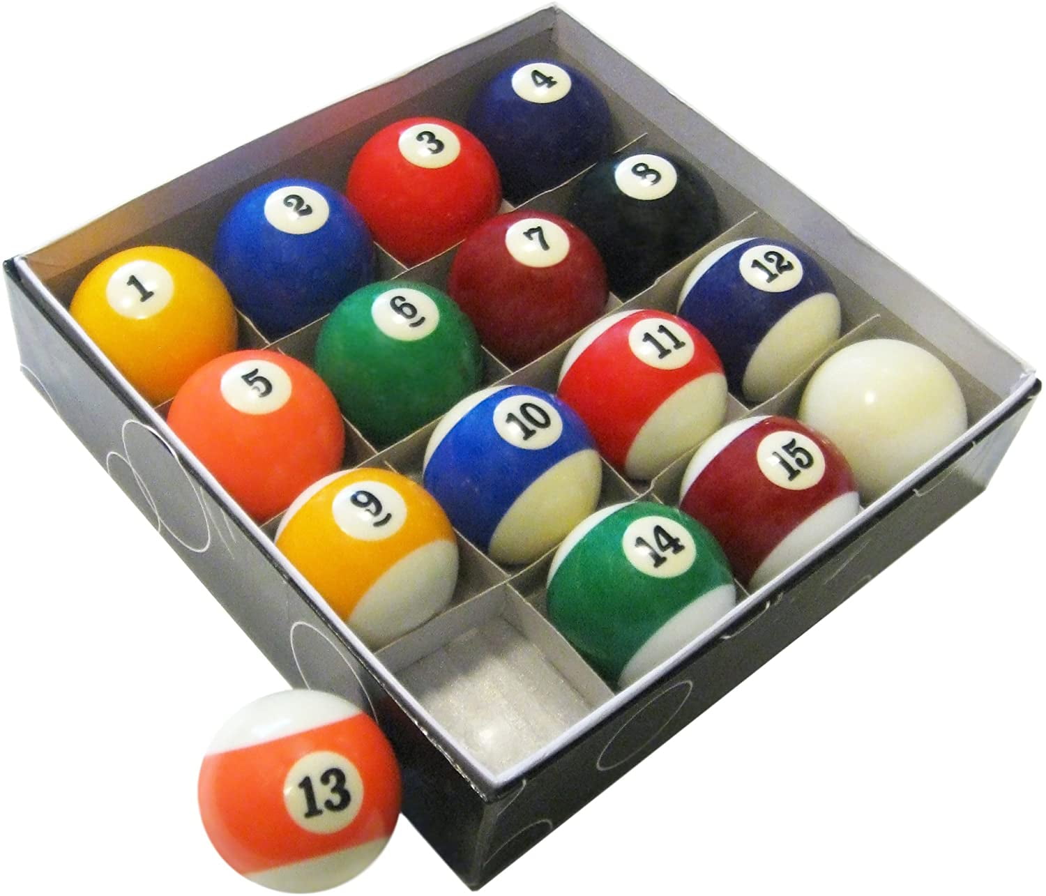 Hathaway Regulation Size Multicolor Polyresin Billiard Ball Set