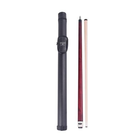 Hathaway Conquest 58-in Maple Cue and Case Set - Red