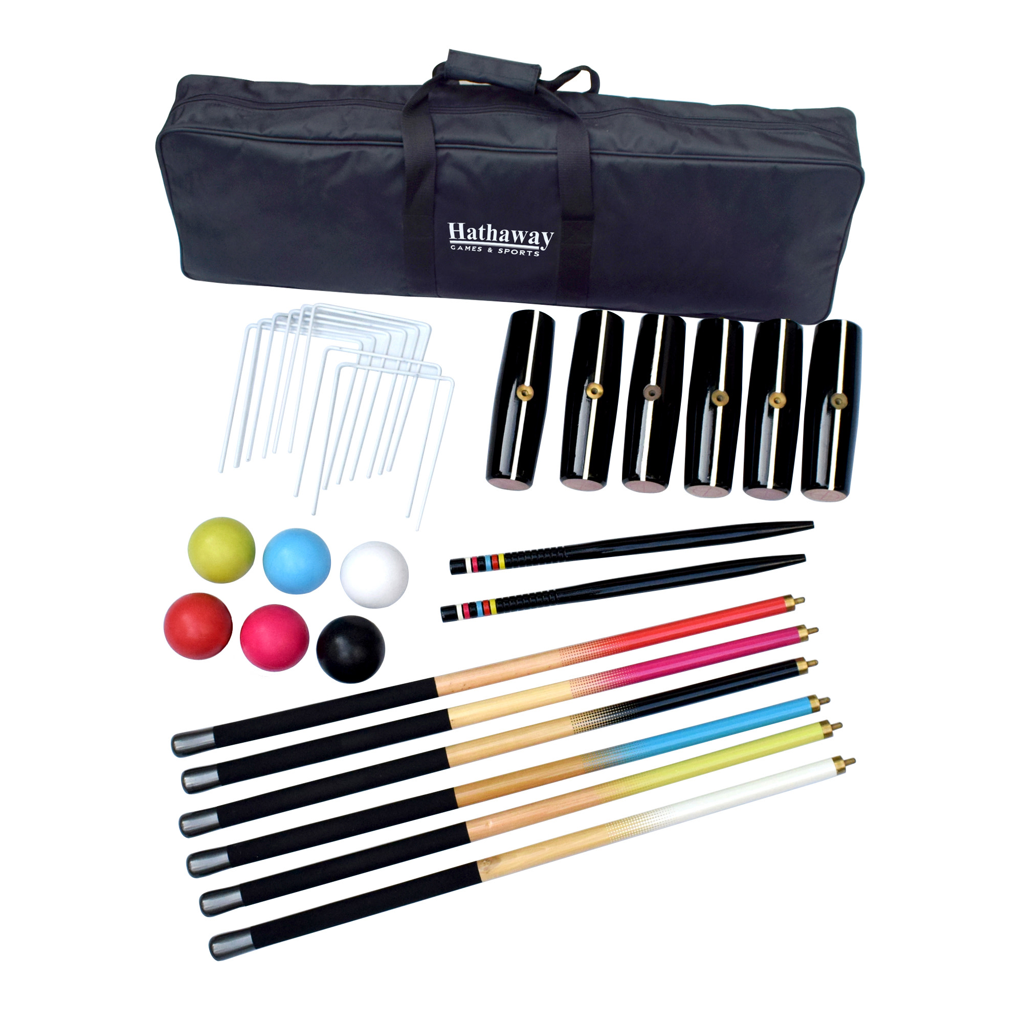 Hathaway Deluxe 6Player Croquet Set
