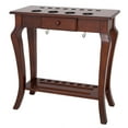 thumbnail image 1 of Bluewave Deluxe Floor Cue Rack - Walnut Finish, 1 of 12