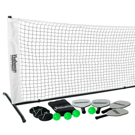 Hathaway Deluxe Pickleball Game Set with 3-ft x 20-ft Net