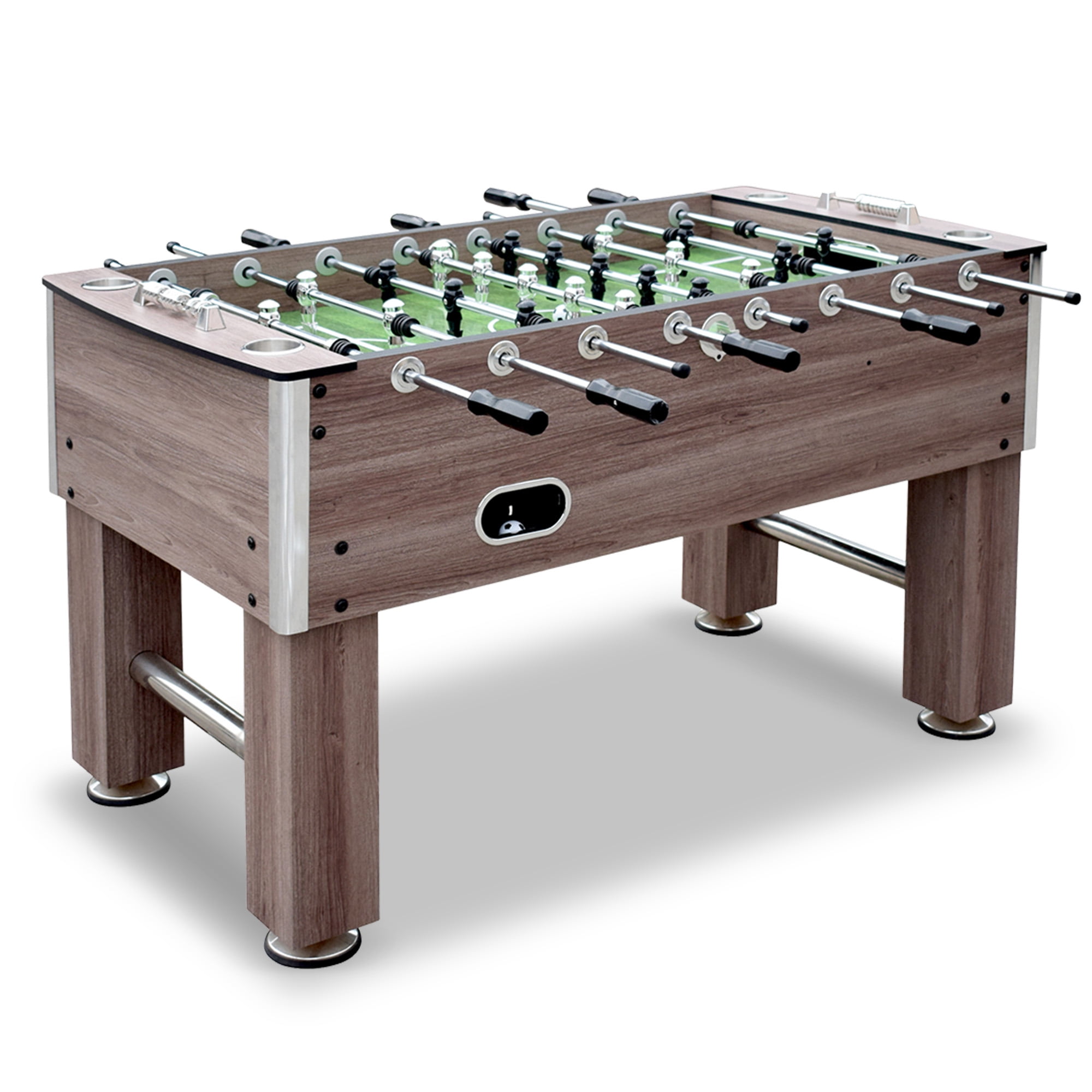 Driftwood 56-inch MDF Foosball Table with Stainless Steel Rods