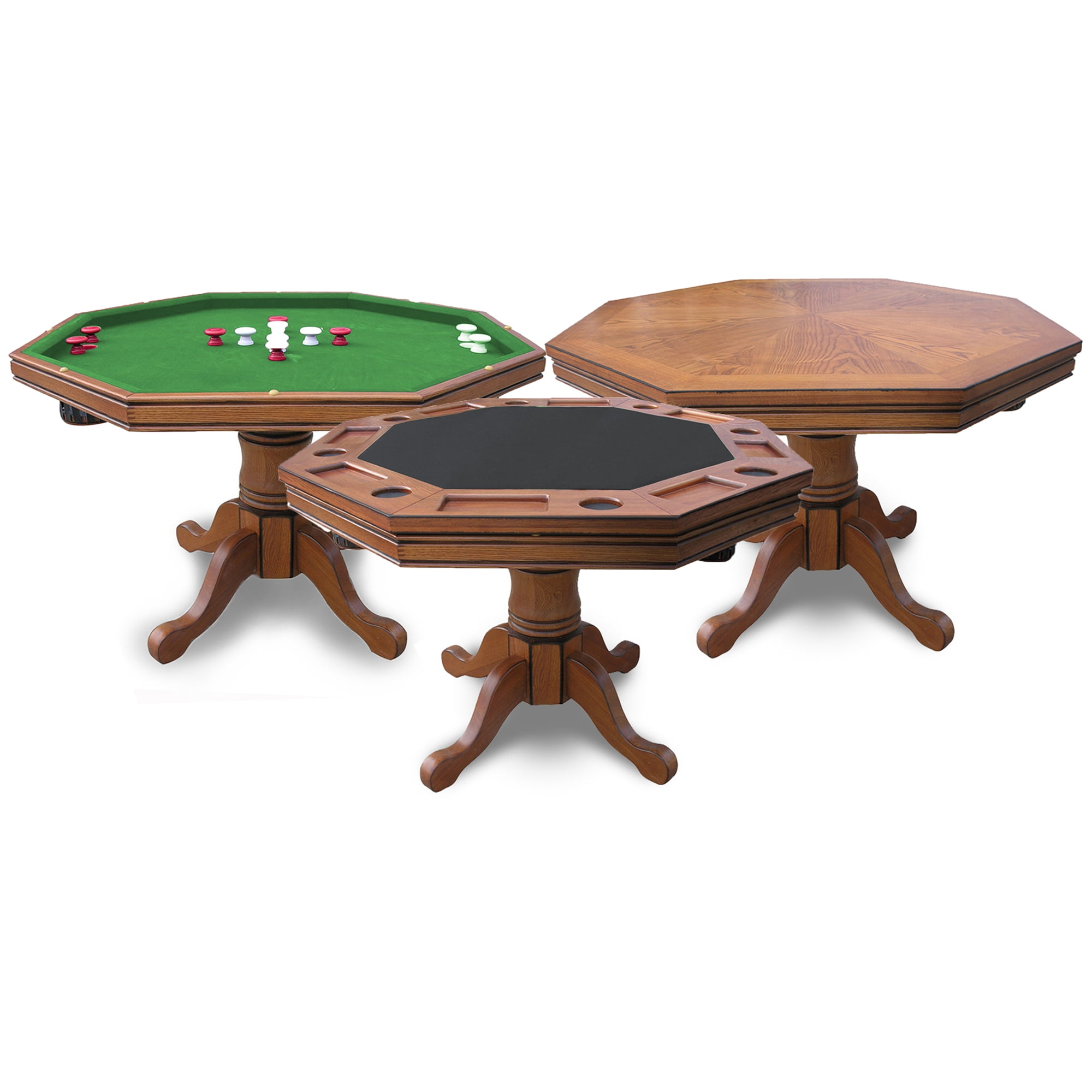 Hathaway Kingston Oak 3in1 Poker Table