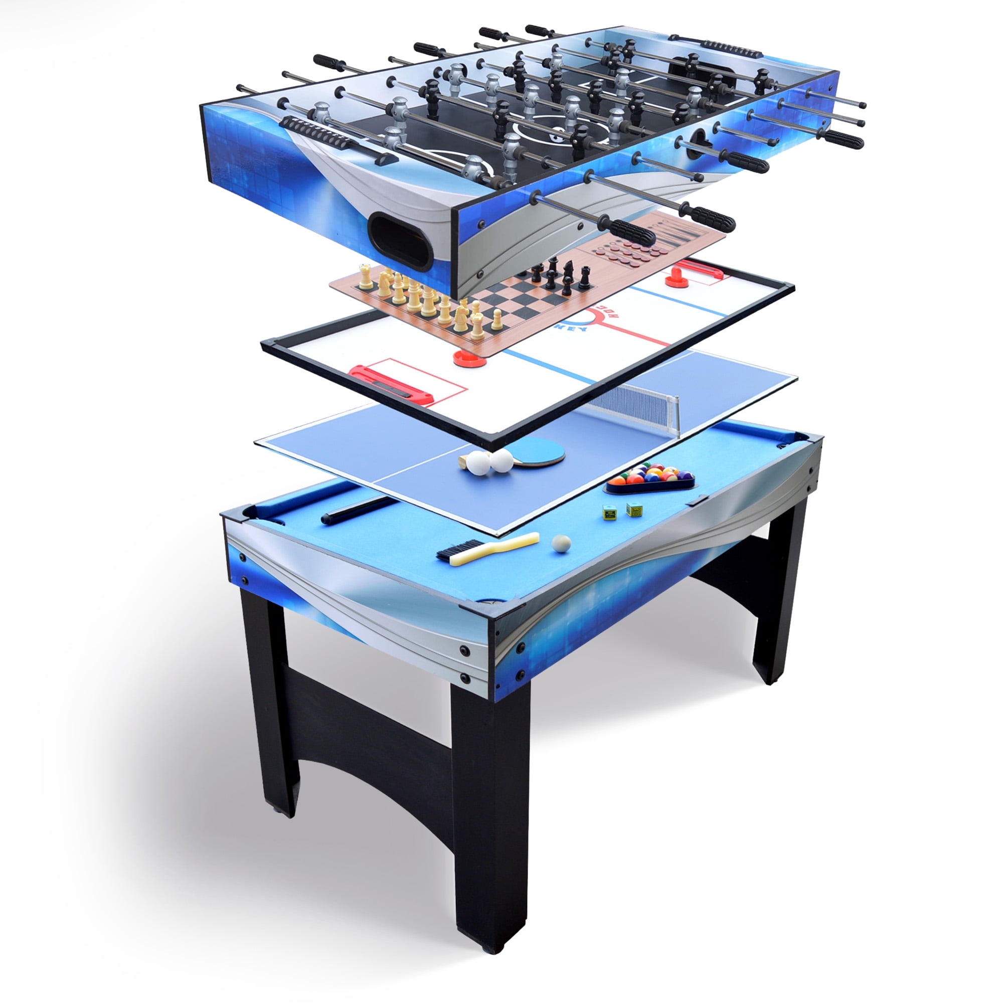 Matrix 54-Inch Blue 7-in-1 Multi-Game Table
