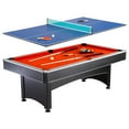 thumbnail image 1 of Hathaway Maverick Pool Table with Table Tennis Top, 7-ft, Red, 1 of 7
