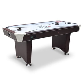 Hathaway Midtown II 6-ft Air Hockey Table with LED Scoring - Dark Cherry Finish