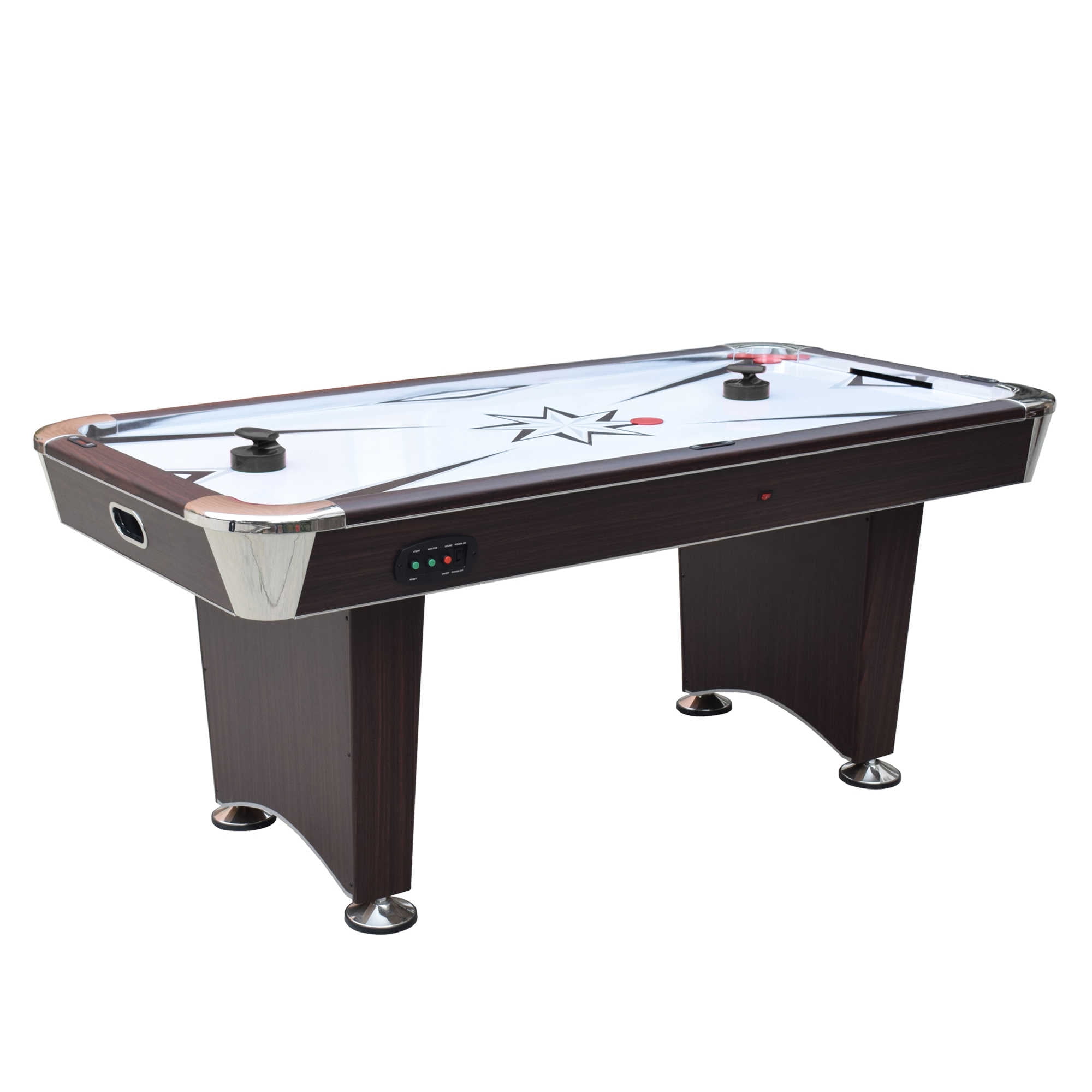 Midtown II 6-Foot Dark Cherry Air Hockey Table with LED Scoring