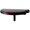 thumbnail image 1 of Hathaway Premium Half Moon Wall Shelf - Mahogany Finish, 1 of 2