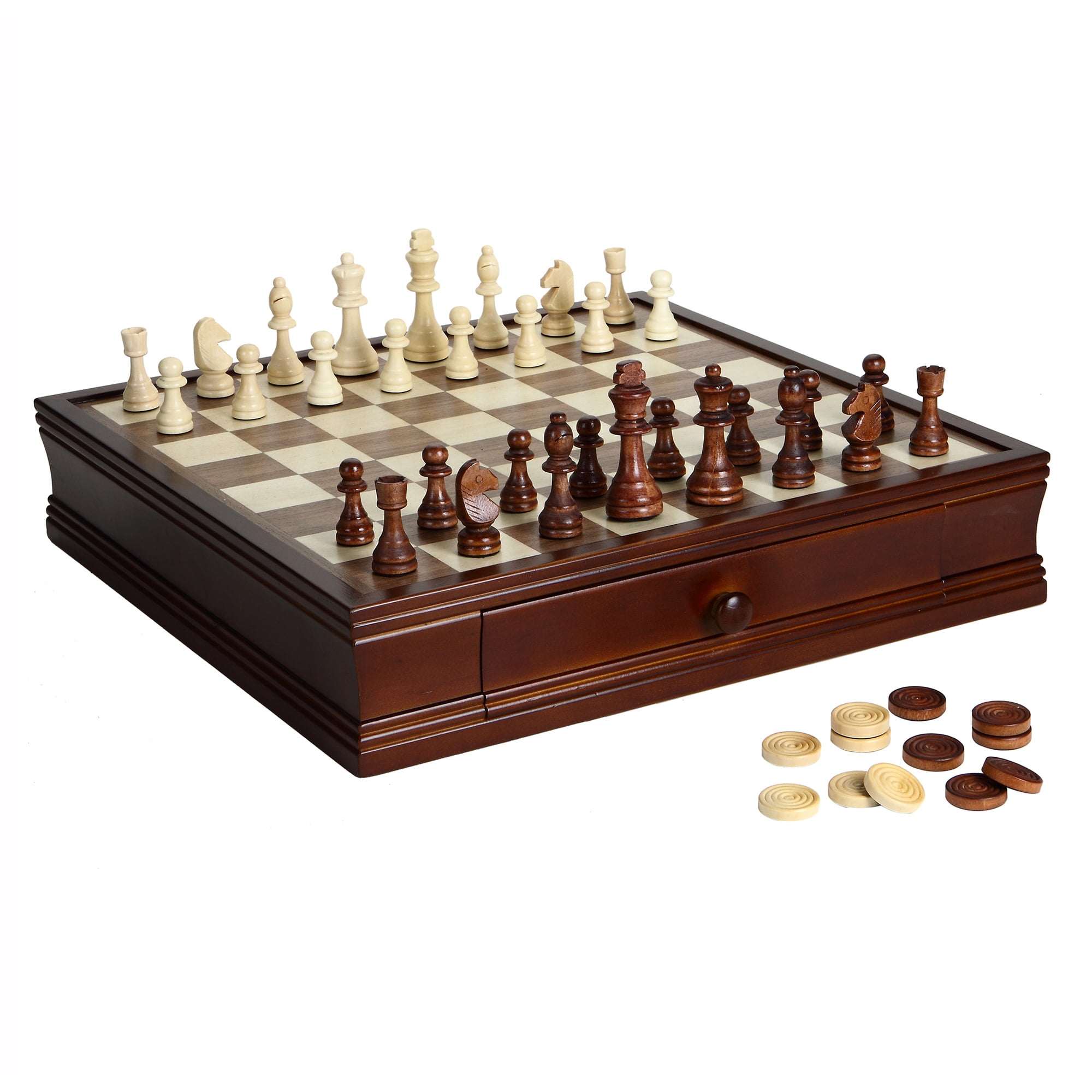 Deep Blue Maple Wood Chess Board