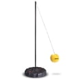 thumbnail image 1 of Hathaway Tetherball Set with Fillable Base and Durable Ball – Weather-Resistant Backyard Game for Kids and Adults – Black/Yellow, 1 of 7
