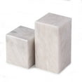 thumbnail image 1 of Hathaway White Marble Cube Design Bookends, 1 of 2