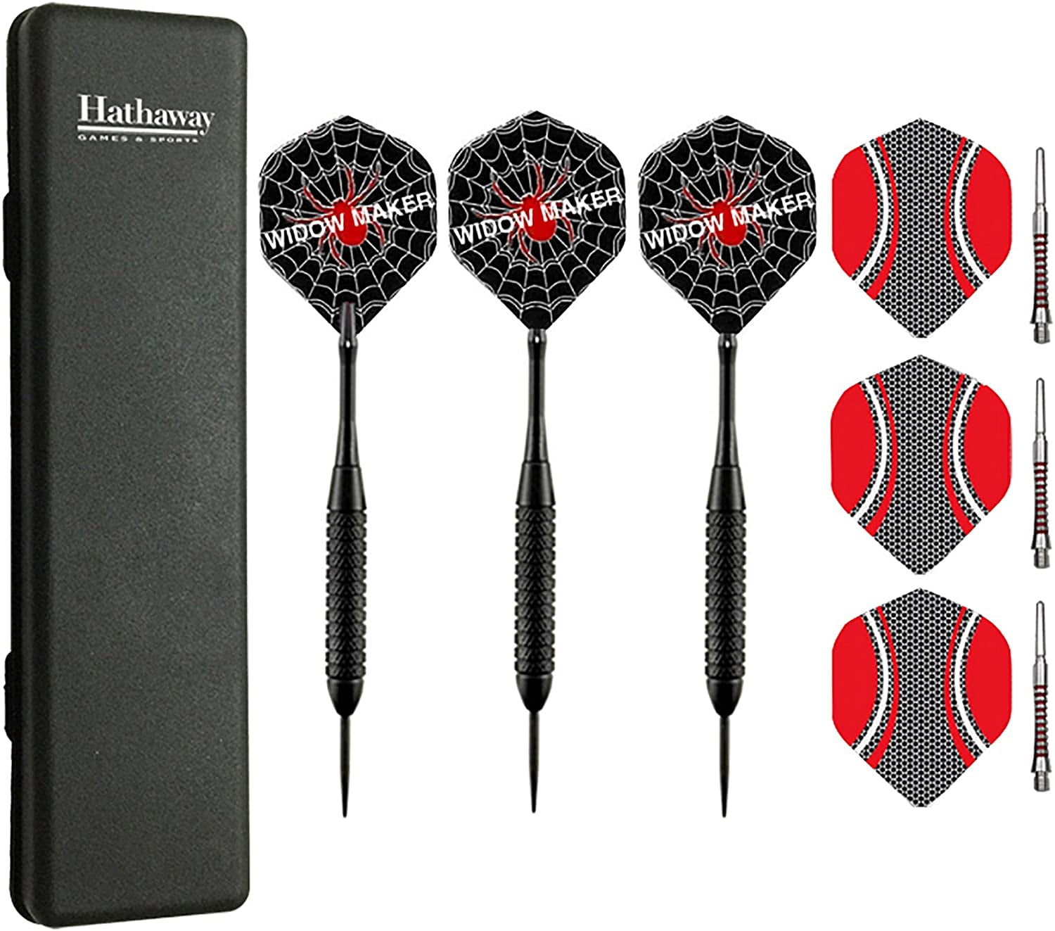 Hathaway Tip Darts,Steel Tip,Sisal Dartboards,PK3 BG1055