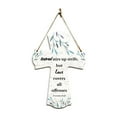 thumbnail image 1 of Hatred stirs up strife, but love covers all offenses Proverbs 10:12 11.5" x 8" Cross Hanging Sign | Rustic Twine | Inspiring Religious Bible Decor, 1 of 7