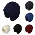 thumbnail image 1 of Hats &1 | Men and Women Outdoor Winter Hat with Earmuffs Thick Knitted Wool Cold Weather Front Brim, 1 of 5