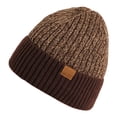 thumbnail image 1 of Hats Adult Winter Double Layer Woolen Hat New Fleece Warm Knitted Hat Gifts, 1 of 3