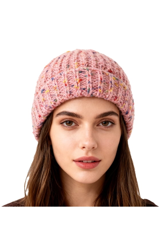 Hats Baseball Cap Autumn And Winter Woolen Korean Style Versatile Making The Look Rainbow Knitted Large Head Circumference Warm Pullover