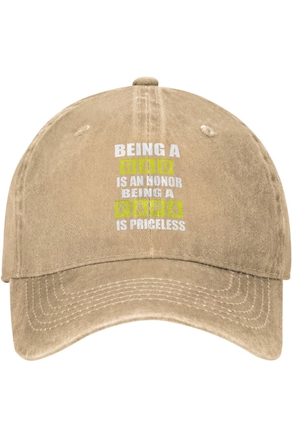 Hats Being A Dad an Honor Being Papa is Priceless Dad Hat Women Fashionable Mens Hats