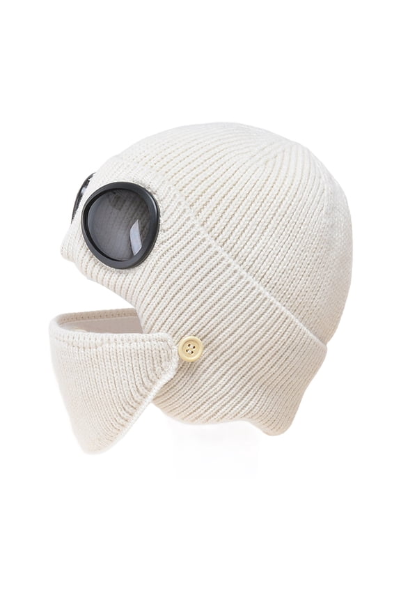 Hats Bomber Hat Pilot Ear Cap Thickened Warm Woolen Hat Women's Korean Knitted Hat With