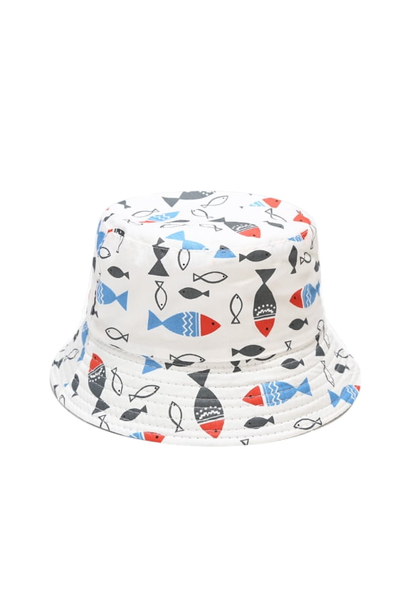 Hats Bucket Hats For Woman 1-4Y Baby Sun Hat Anti-UV Cartoons Pattern Summer Boys