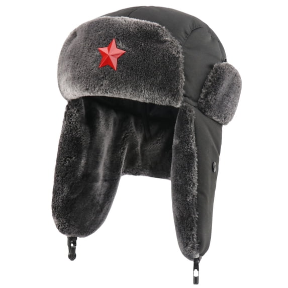 Hats CQXIDFH Autumn Winter Thick Lined Hat, Waterproof Windproof Outdoor Warm Casual Cap, Hijab Cap (Red, One Size)